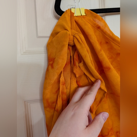 Orange Tie Dye Swim Lower Cover (I06) - Picture 2 of 8